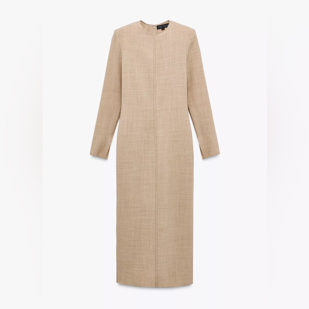 NWT Zara Woman ZW Collection Wool Tube Dress Size L Large - Picture 6 of 12